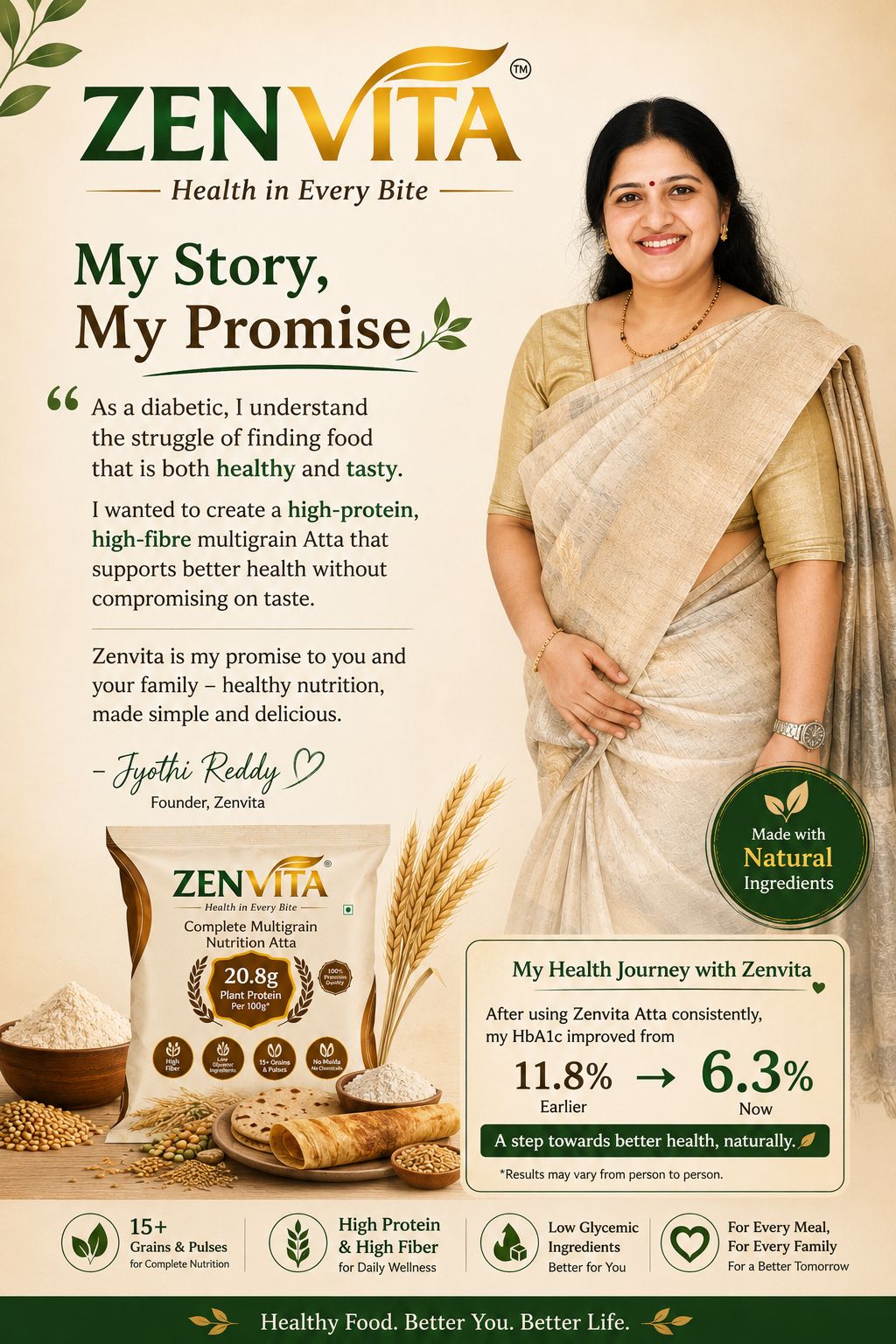 Zenvita Soy-Free Multigrain Atta - Image 5